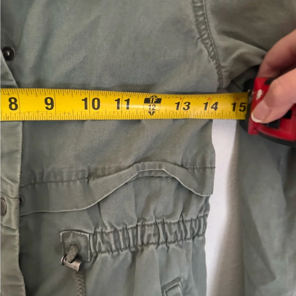 Old Navy Kids girls Olive Hooded‎ Raincoat